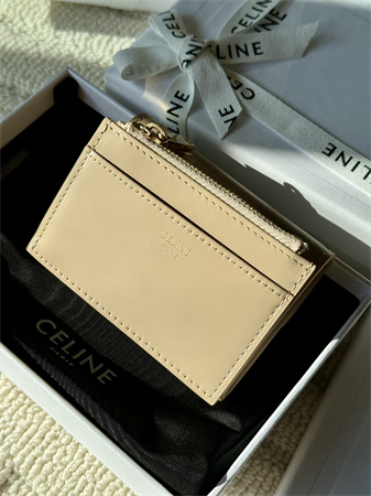 Ce**e compact wallet with coin triomphe in shiny calfskin