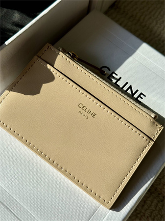 Ce**e compact wallet with coin triomphe in shiny calfskin