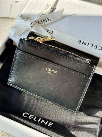 Ce**e compact wallet with coin triomphe in shiny calfskin