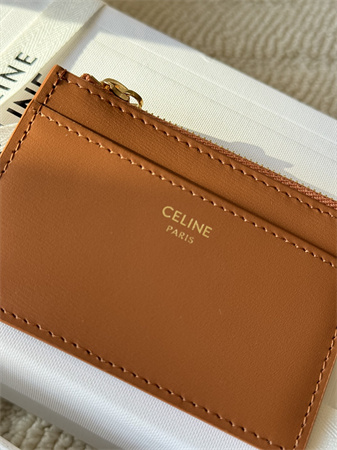 Ce**e compact wallet with coin triomphe in shiny calfskin