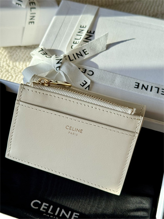 Ce**e compact wallet with coin triomphe in shiny calfskin