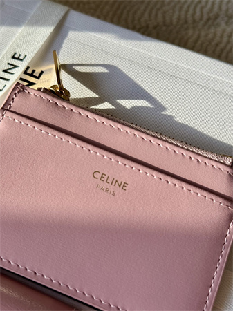 Ce**e compact wallet with coin triomphe in shiny calfskin