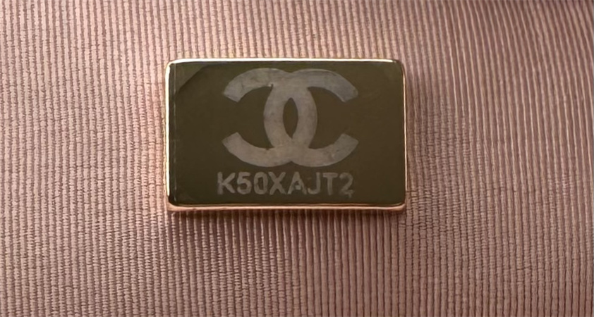 Ch*el 19 bag tweed gold tone multicolor as1160