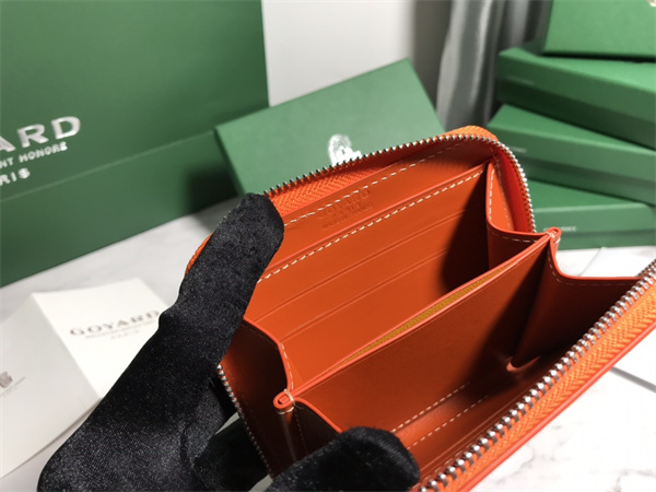 Go*ard matignon pm wallet Go*ardine canvas & vauzelles calfskin