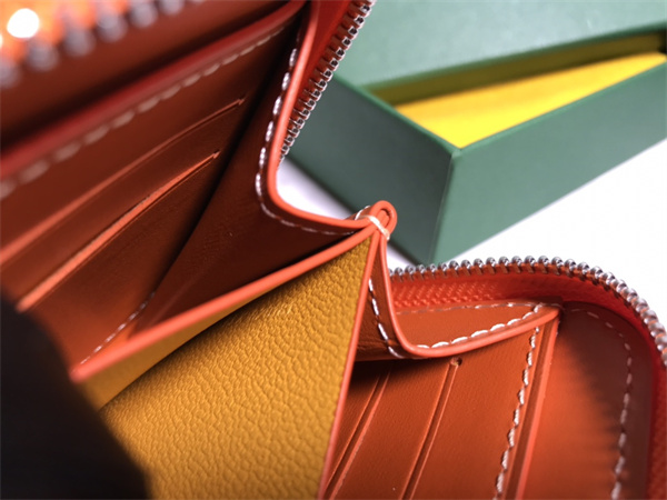 Go*ard matignon pm wallet Go*ardine canvas & vauzelles calfskin