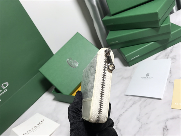 Go*ard matignon pm wallet Go*ardine canvas & vauzelles calfskin