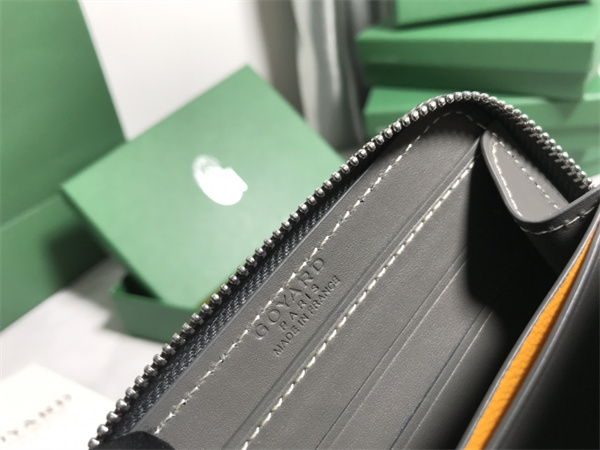 Go*ard matignon pm wallet Go*ardine canvas & vauzelles calfskin