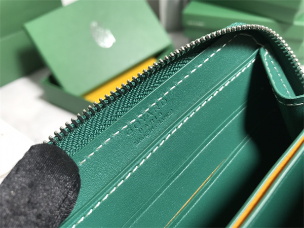 Go*ard matignon pm wallet Go*ardine canvas & vauzelles calfskin