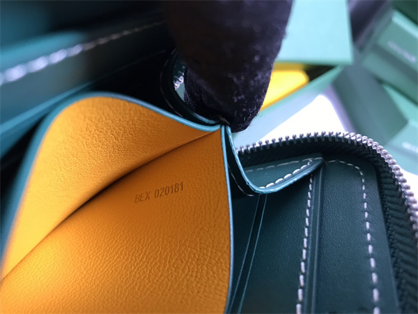 Go*ard matignon pm wallet Go*ardine canvas & vauzelles calfskin