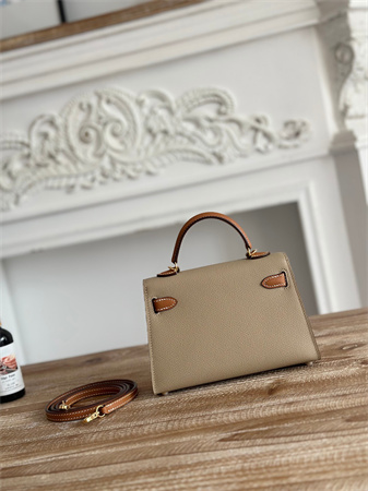 H**mes kelly mini ii bag epsom leather trench/gold hs