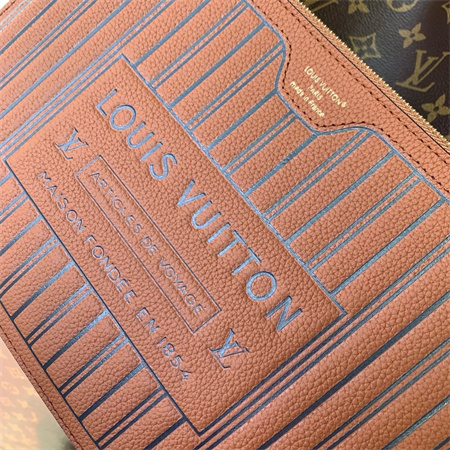 L.V Neverfull Inside Out MM Brown M12061