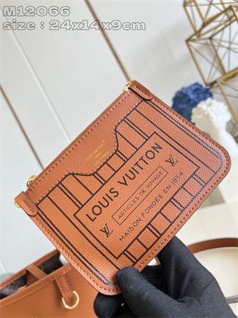 L.V Neverful Bandoulière Inside Out BB Brown M12066