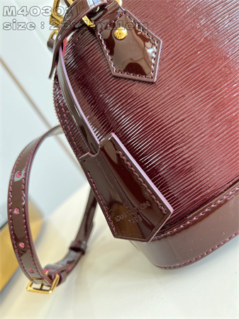 L.V Alma BB Bag Epi Leather Burgundy M40301
