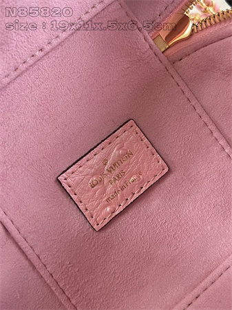 L.V Vanity Chain Pouch Ostrich leather Pink N85820