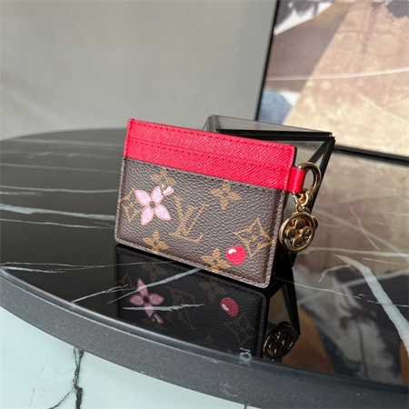 L.V Charms Card Holder Vivienne Holidays Monogram Canvas M12215