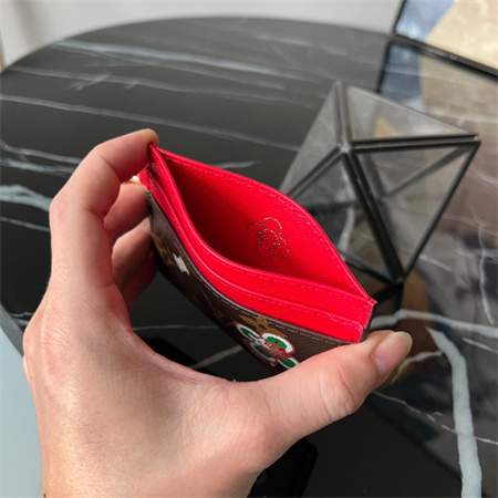 L.V Charms Card Holder Vivienne Holidays Monogram Canvas M12215