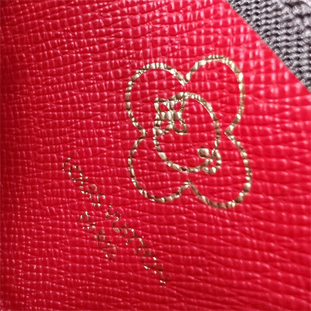 L.V Key Pouch Vivienne Holidays Monogram Canvas Inside Red M12217