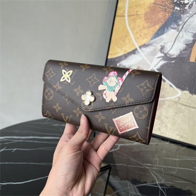 L.V Sarah Wallet Monogram Canvas Vivienne Red M12207