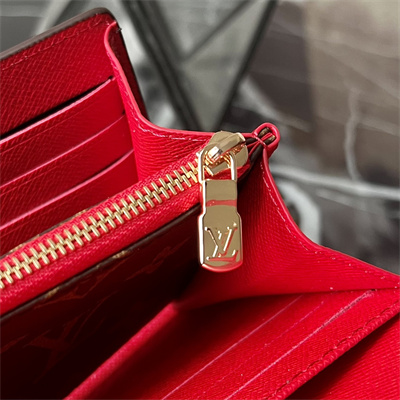 L.V Sarah Wallet Monogram Canvas Vivienne Red M12207