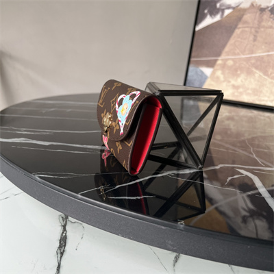 L.V Rosalie Coin Purse Monogram Canvas Vivienne Inside Red M12220