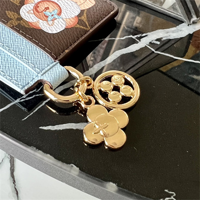 L.V Charms Card Holder Vivienne Holidays Monogram Canvas Blue M12227