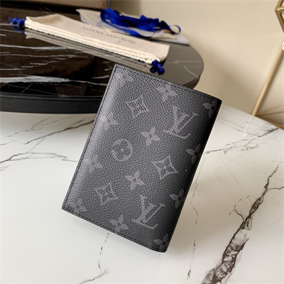 L.V Passport Cover Monogram Eclipse Canvas M62089