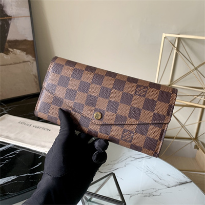 L.V Sarah Wallet Damier Ebene Canvas N60114