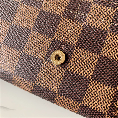 L.V Sarah Wallet Damier Ebene Canvas N60114