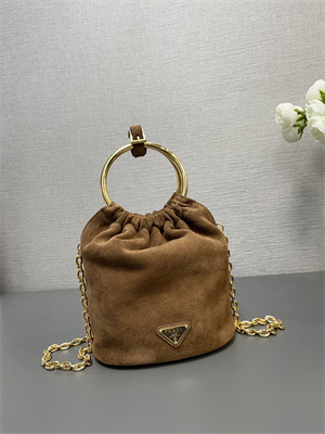 Pra*a suede mini-bag brown 1bc227
