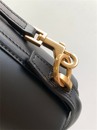 Y.S.L LE 37 Mini In Black Shiny Leather Bucket Bag