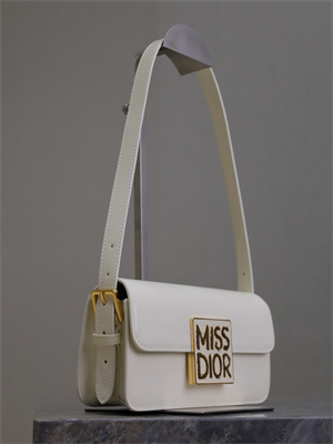 cd miss D*or flap bag patent calfskin white