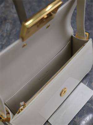 cd miss D*or flap bag patent calfskin white