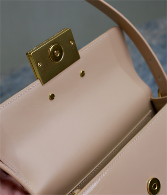 cd miss D*or flap bag patent calfskin beige