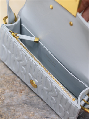 cd miss D*or flap bag blue quilted miss D*or allover calfskin