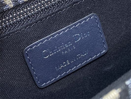 CD 30 Montaigne Bag Blue Oblique Jacquard& Leather