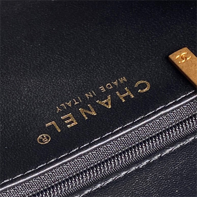 Ch*el mini flap bag shearling lambskin & gold-tone metal black as5148