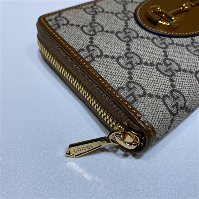 gu.cci horsebit 1955 zip around wallet gg S*p*e canvas 621889