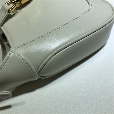 Gu.cci Jackie 1961 Mini Shoulder Bag White Leather 637091