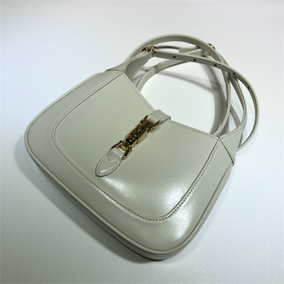 Gu.cci Jackie 1961 Mini Shoulder Bag White Leather 637091