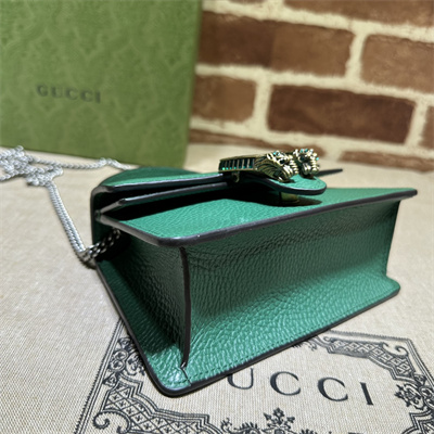 Gu.cci Dionysus Mini Top Handel Bag Green Leather 752029