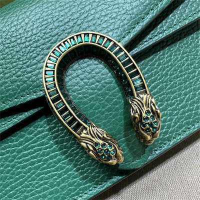 Gu.cci Dionysus Mini Top Handel Bag Green Leather 752029