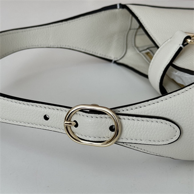 Gu.cci Jackie 1961 Small Shoulder Bag Ivory Natural Grain Leather 810232