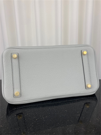 Bir.kin Bag TOGO Leather 25/30/35CM Gold/Silver Hardware In Blue Pale Color HS