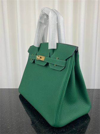 Bir.kin Bag TOGO Leather 25/30/35CM Gold/Silver Hardware In Vert Verigo Color HS