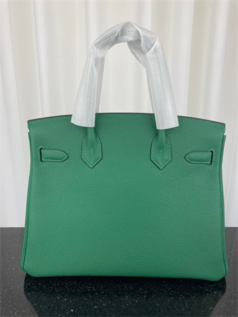 Bir.kin Bag TOGO Leather 25/30/35CM Gold/Silver Hardware In Vert Verigo Color HS