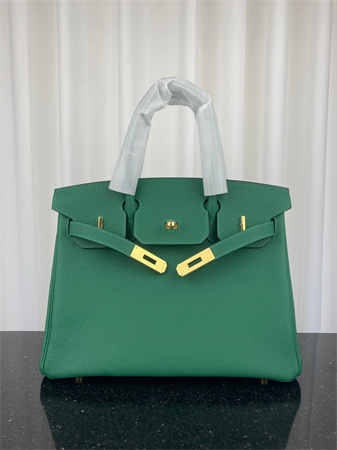 Bir.kin Bag TOGO Leather 25/30/35CM Gold/Silver Hardware In Vert Verigo Color HS