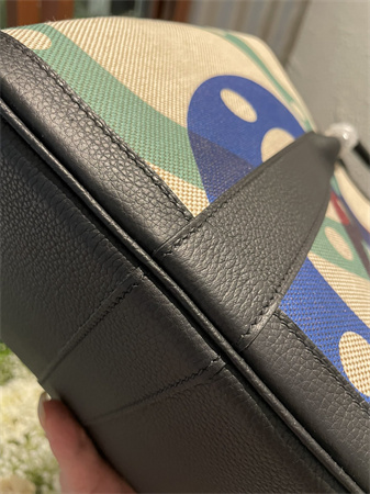 Her.mes Garden Party 36CM Togo Leather and Graffiti Canvas HS