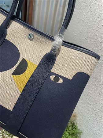 Her.mes Garden Party 36CM Togo Leather and Graffiti Canvas HS