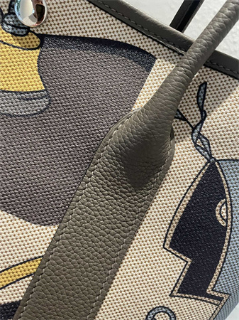 Her.mes Garden Party 36CM Togo Leather and Graffiti Canvas HS