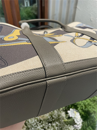 Her.mes Garden Party 36CM Togo Leather and Graffiti Canvas HS